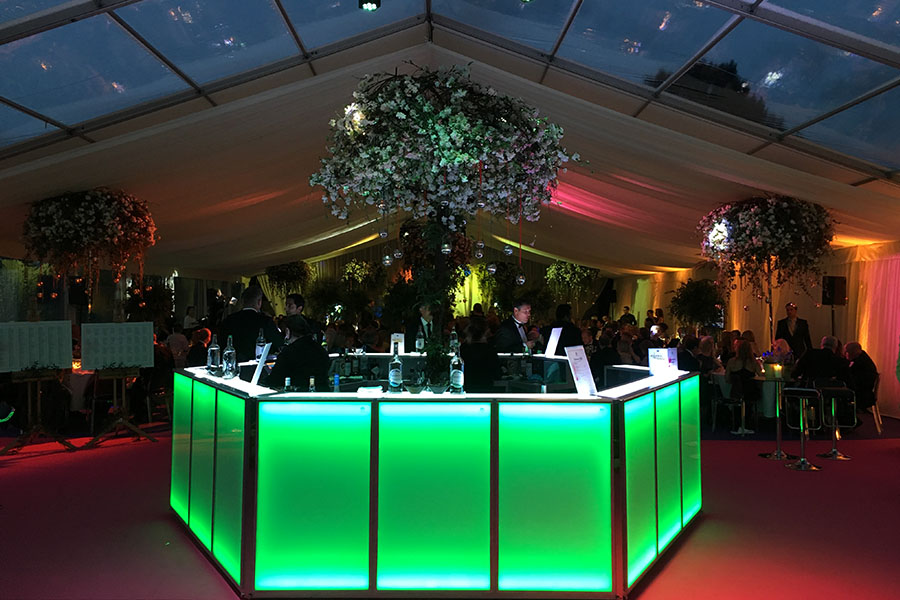 Party marquee bar