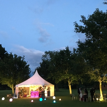 Party Marquee Reception