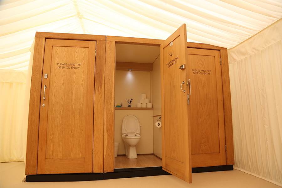Wedding Marquee Cloakrooms