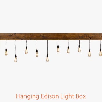 Hanging Edison Light Box
