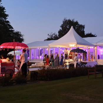 Luxury asian wedding marquee with specialist linings