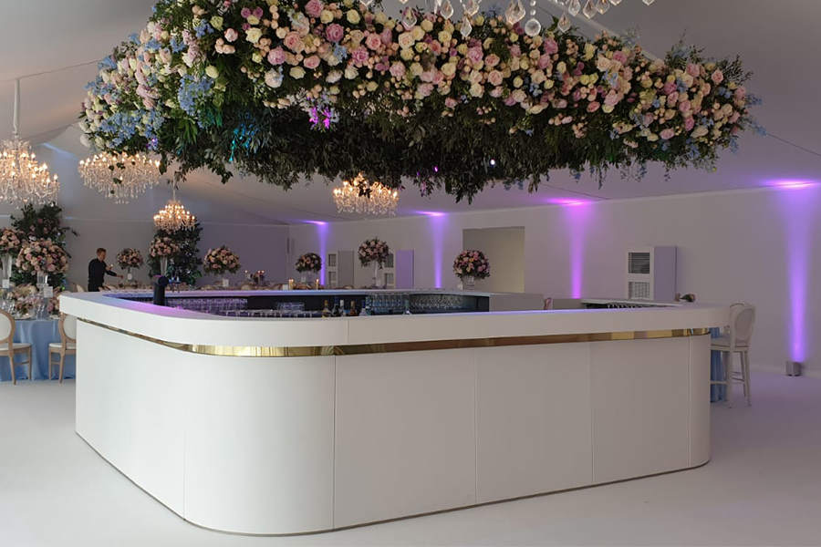 Luxury asian wedding marquee with specialist linings