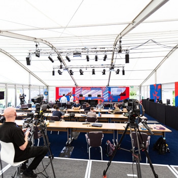 England Team Media Centre Marquees