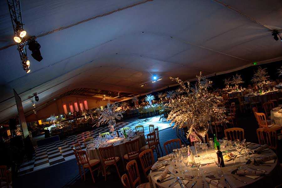 sportpesa racing point christmas party marquee