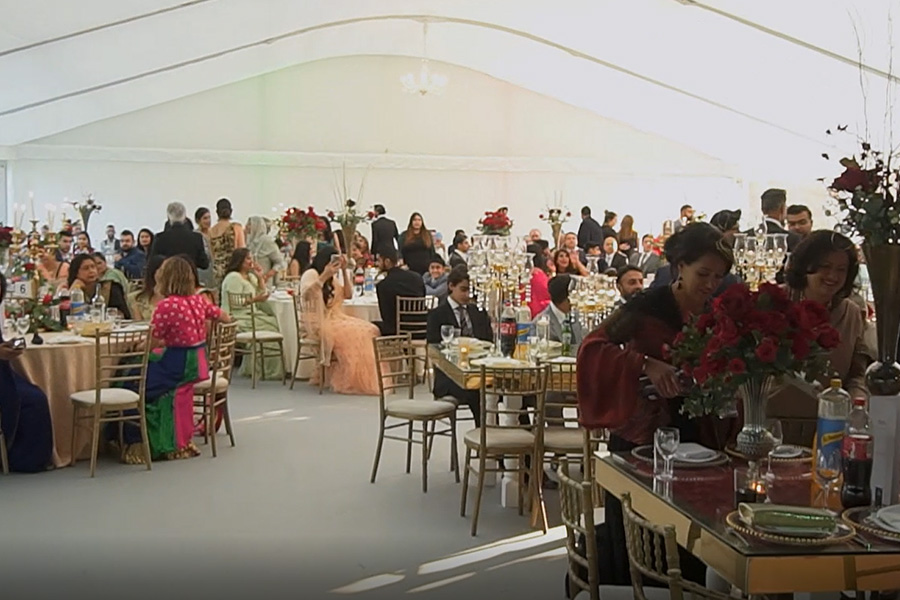 Asian Wedding Marquee at Sudeley Castle