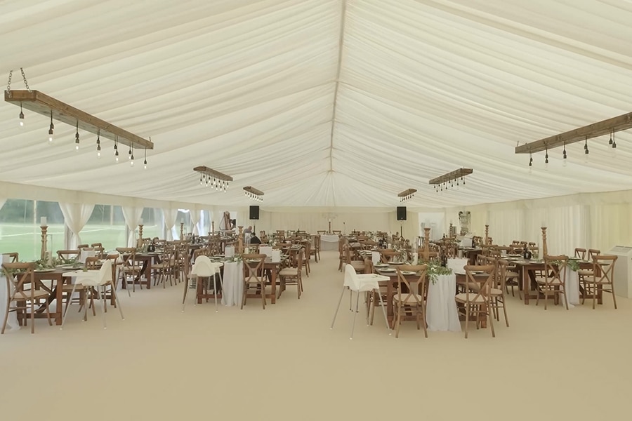 Rustic luxury marquee 