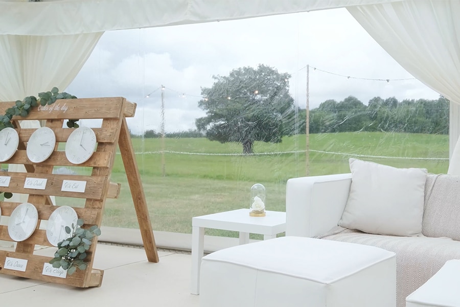Rustic luxury marquee 
