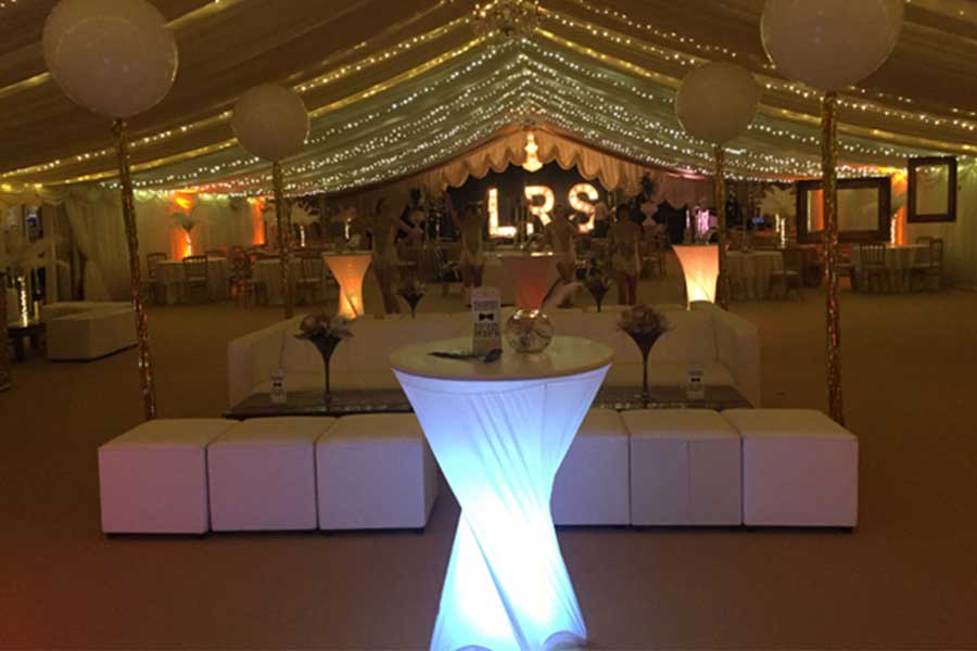 corporate Christmas party marquee