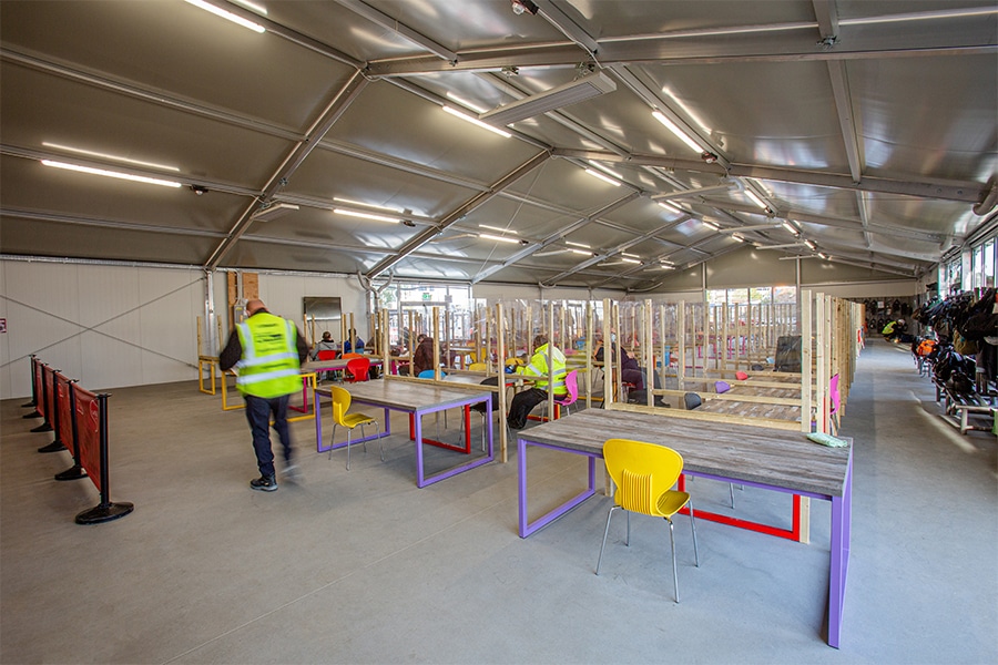 Temporary Canteen on construction site