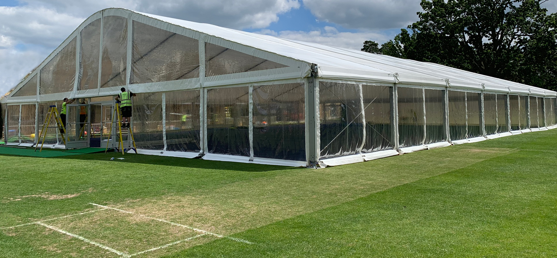 Cricket nets marquee