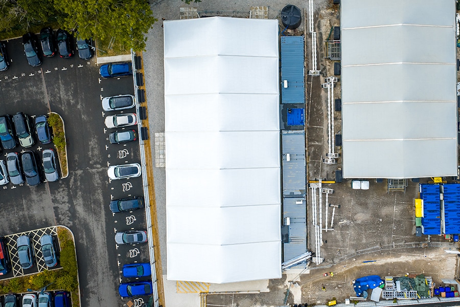 Temporary Gymnasium for Plymouth Argyle