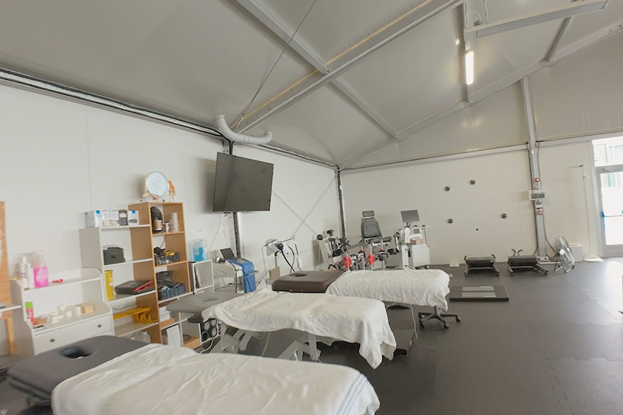 Temporary Gymnasium for Plymouth Argyle