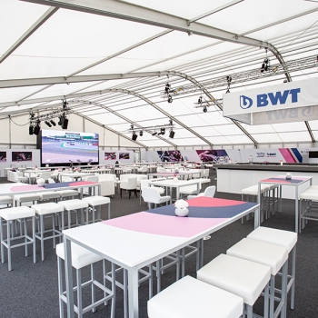 Racing Point F1 Team Corporate Hospitality Marquee