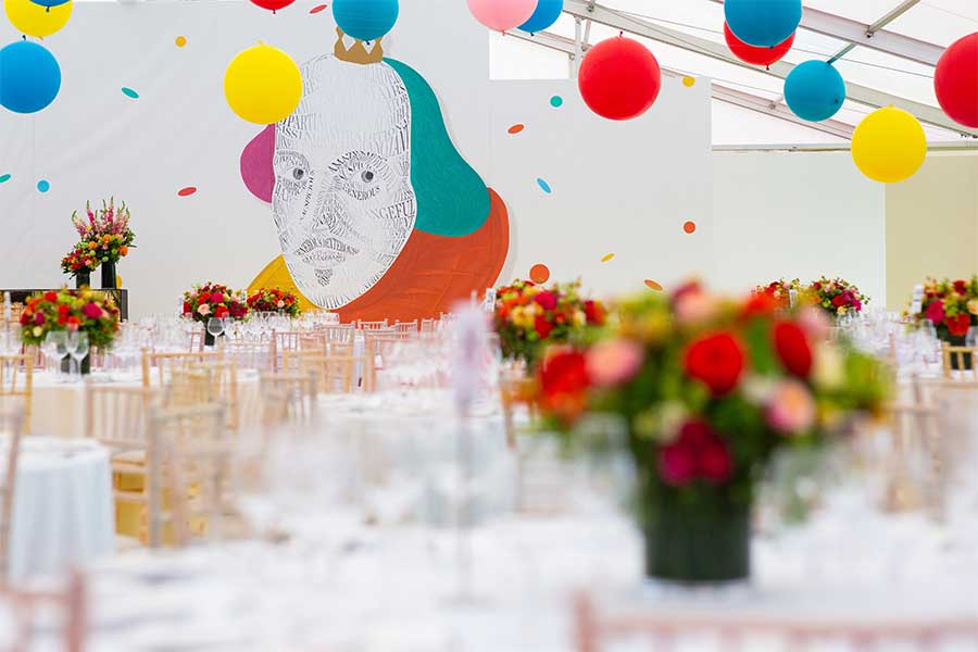 Shakespeare's Birthday Party Marquee