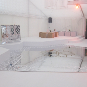 White Flat Lining Marquee