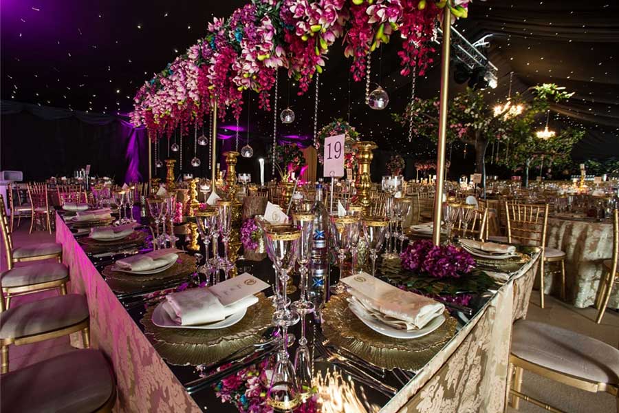 ragley hall luxury marquee wedding mazevents enchanted garden weddingreception