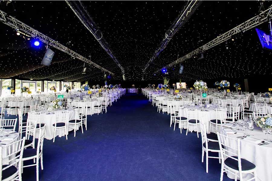 BLENHEIM PALACE dining marquee palace Red arrows party wedding