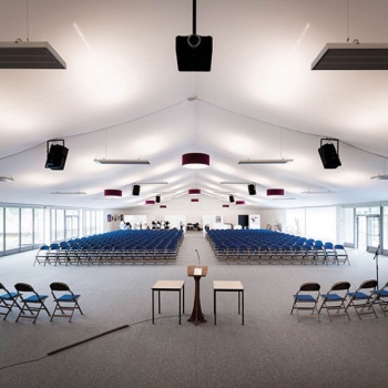 Fews event marquee for conference