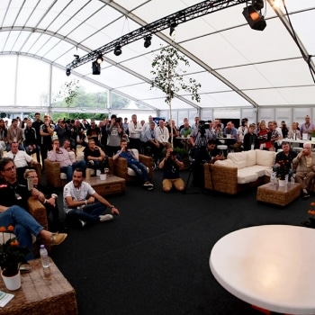 Force India marquee interior
