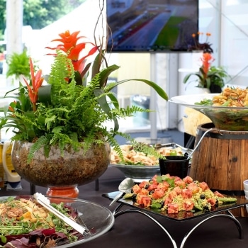 Event catering at Forumla 1 event