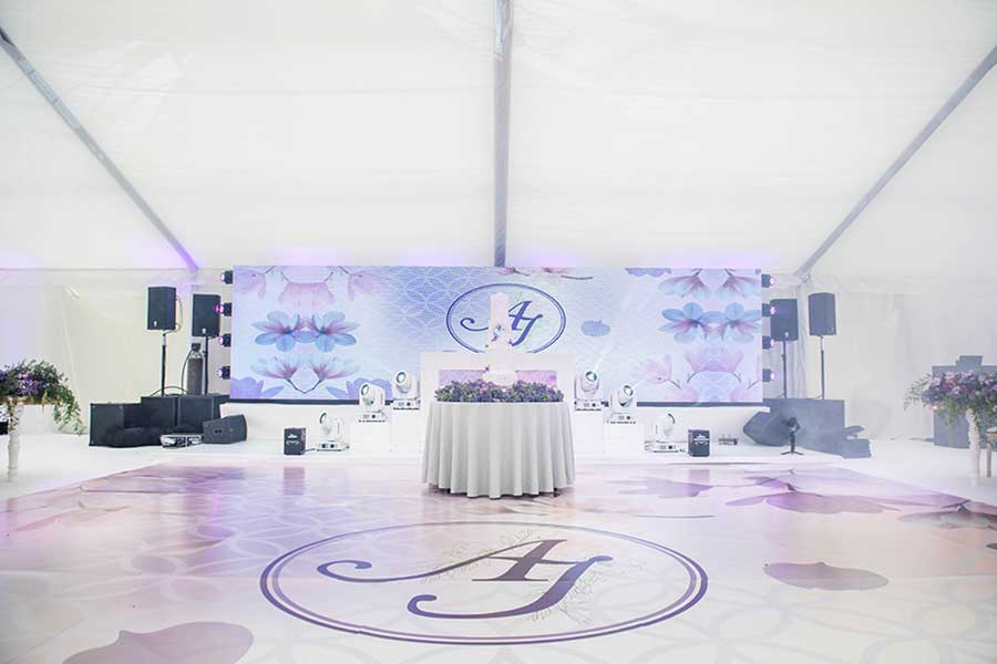 Jagdeep and angelena diamond weddings stylish decor DJ Nav